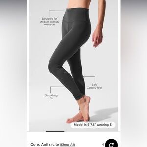 ALO Yoga NWOT Anthracite Dark Grey Leggings